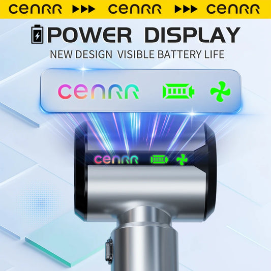 CENRR nouvel aspirateur de voiture sans fil Mini puissant Portable nettoyeur de voiture LED affichage de puissance cadeau lampe pistolet à Air 7500 mAh