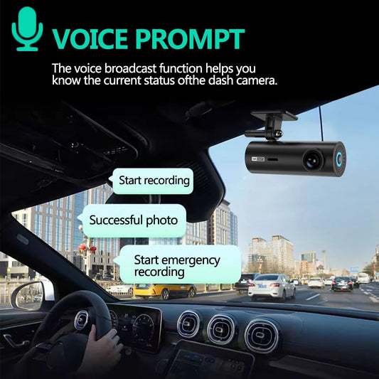 Dashcam pour voiture boîte noire enregistreurs vidéo de conduite 4K WiFi Mini caméra avant Dash Cam 24H moniteur de stationnement caméra d'enregistrement de voiture