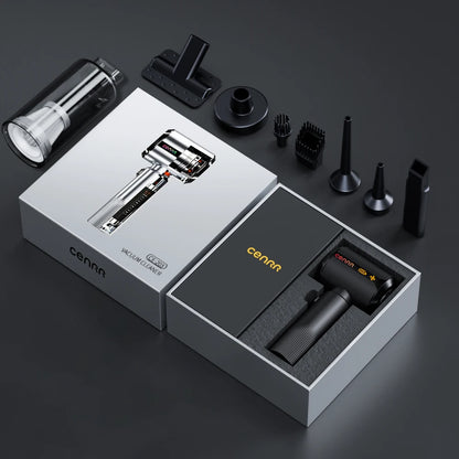 CENRR nouvel aspirateur de voiture sans fil Mini puissant Portable nettoyeur de voiture LED affichage de puissance cadeau lampe pistolet à Air 7500 mAh