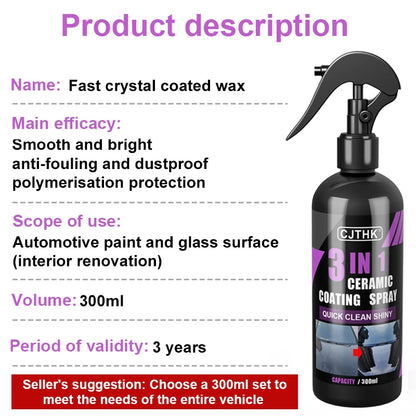 Brian CharacterCrystal Nanos Revêtements, Liquide de revêtement, Céramique, Couche hydrophobe, Peinture de polissage, Agent de revêtement, Voiture