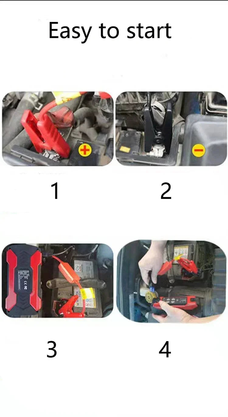 Démarreur de saut de voiture, dispositif de démarrage, batterie externe 12v 98000mAh, démarreur de saut automatique, Booster d'urgence, chargeur de voiture