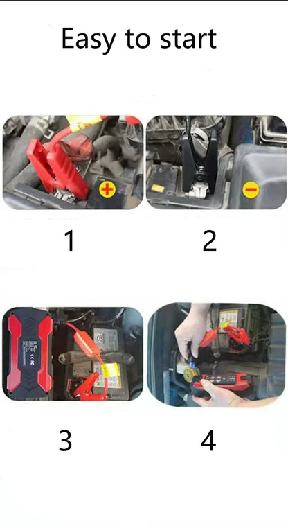Démarreur de saut de voiture, dispositif de démarrage, batterie externe 12v 98000mAh, démarreur de saut automatique, Booster d'urgence, chargeur de voiture