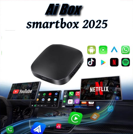 2025 Smart CarPlay Ai Box Android 13 TV Box Wifi sans fil Android Auto magasin de jeu intégré pour Netflix YouTube OEM CarPlay voitures